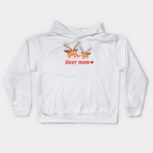 Christmas reindeer mom Kids Hoodie